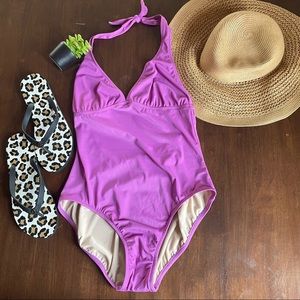 J. Crew Halter One Piece Swim Suit Size 14